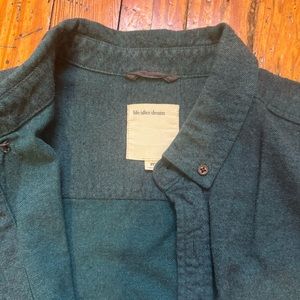 Life After Denim Men’s Flannel Button Up - Green, great condition